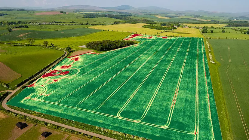 Spatial data analysis of agricultural fields